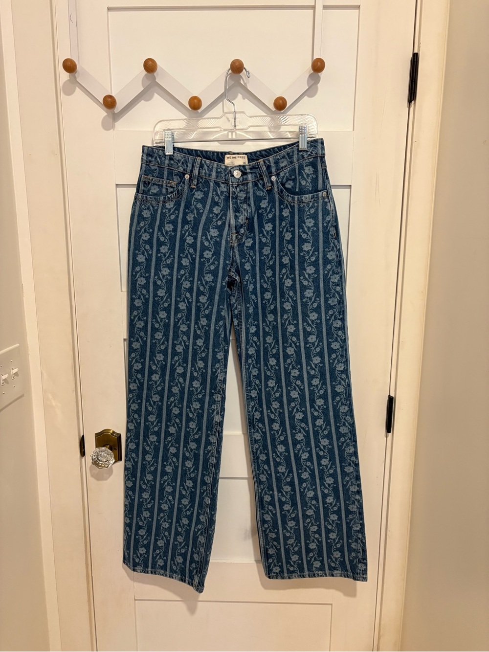 NWOT We The Free Tennessee Low Rise Printed Boyfriend Jean